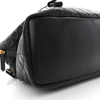 Saint Laurent Calfskin Quilted ES Giant Travel Bag Black 7 of 9