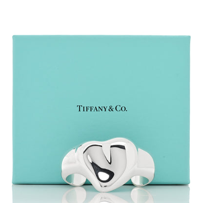 Tiffany Sterling Silver Elsa Peretti Full Heart Cuff Bracelet 4 of 4