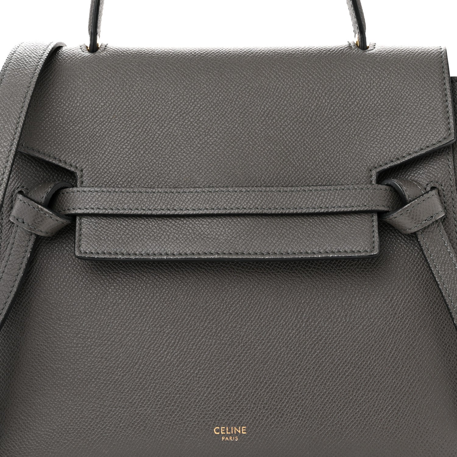 Celine Grained Calfskin Micro Belt Bag Grey 8 of 12