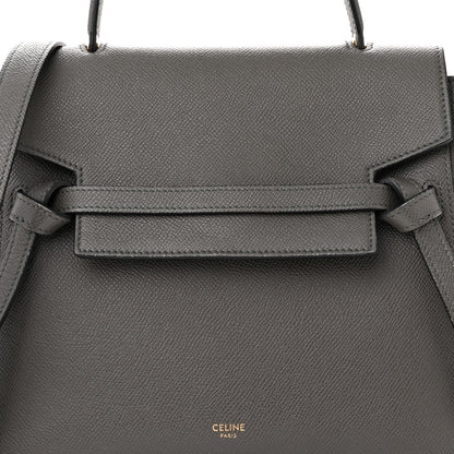 Celine Grained Calfskin Micro Belt Bag Grey 8 of 12