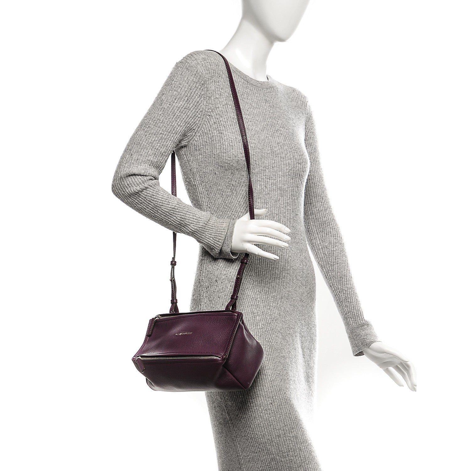 Givenchy Sugar Goatskin Mini Pandora Dark Purple 2 of 6