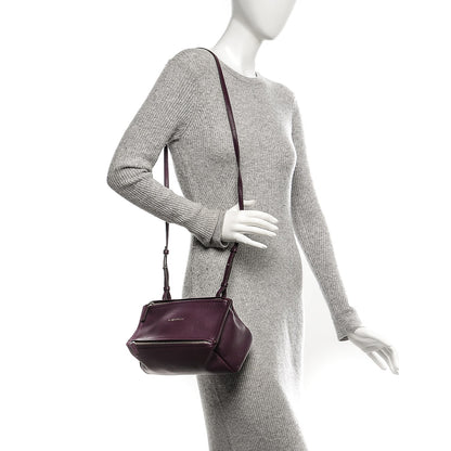 Givenchy Sugar Goatskin Mini Pandora Dark Purple 2 of 6