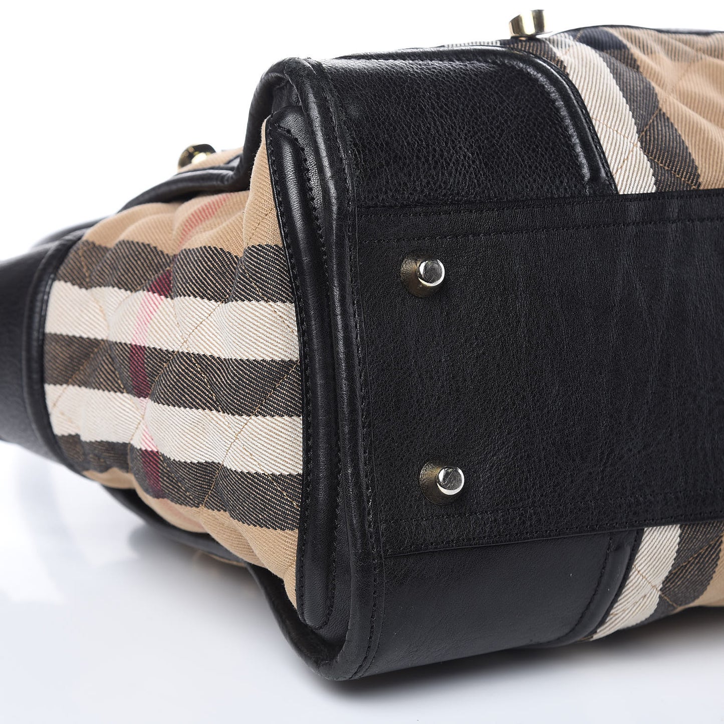 House Check Quilted Large Manor Tote Black