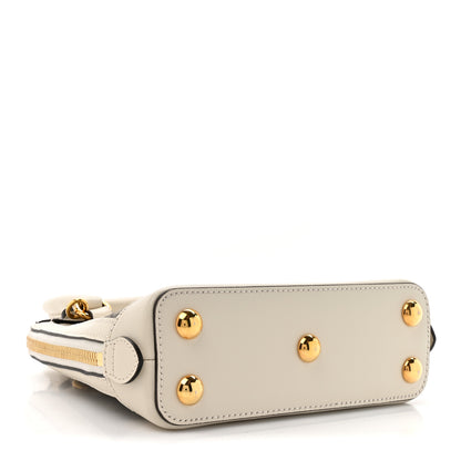 Gucci GG Supreme Monogram Azalea Calfskin Mini Horsebit 1955 Top Handle Bag Beige Ebony Mystic White 4 of 12