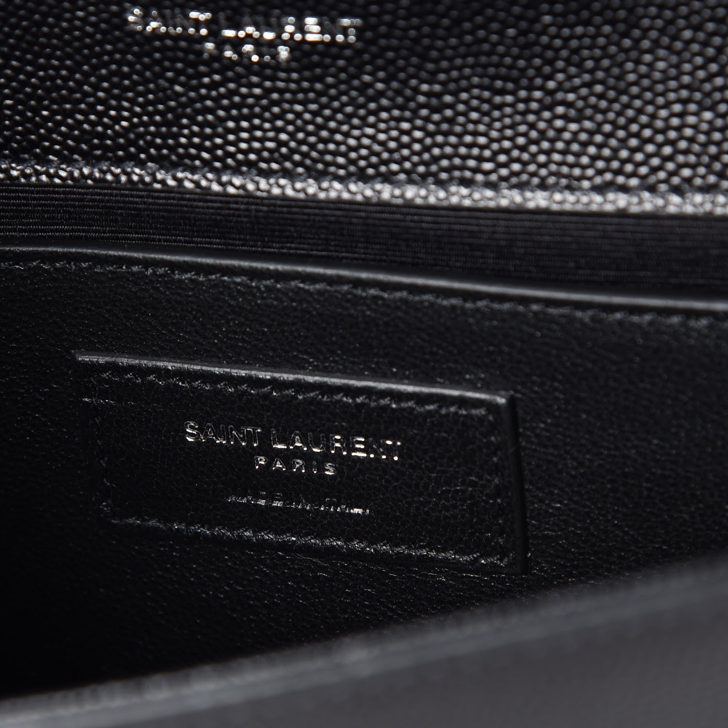 Saint Laurent Grain De Poudre Small Monogram Kate Satchel Black 6 of 9