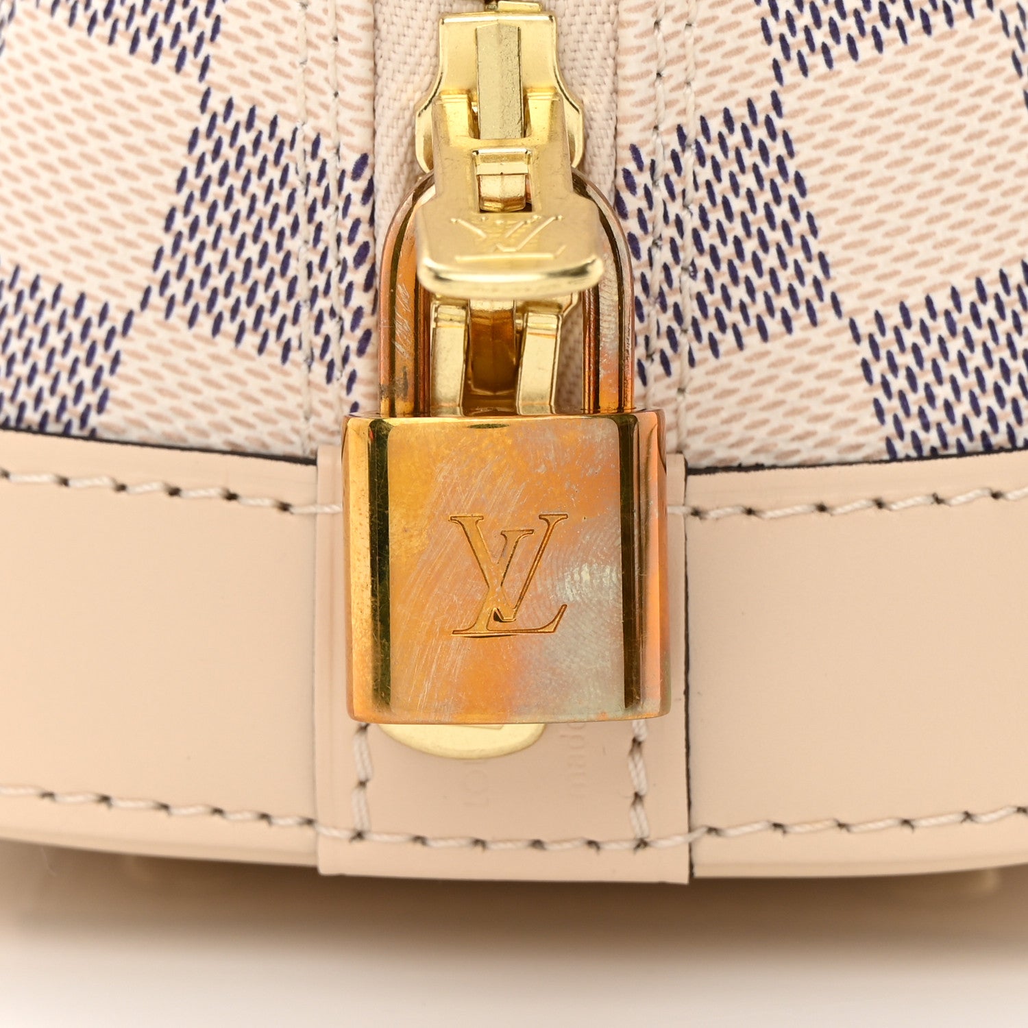 Louis Vuitton Damier Azur Braided Alma BB 10 of 12