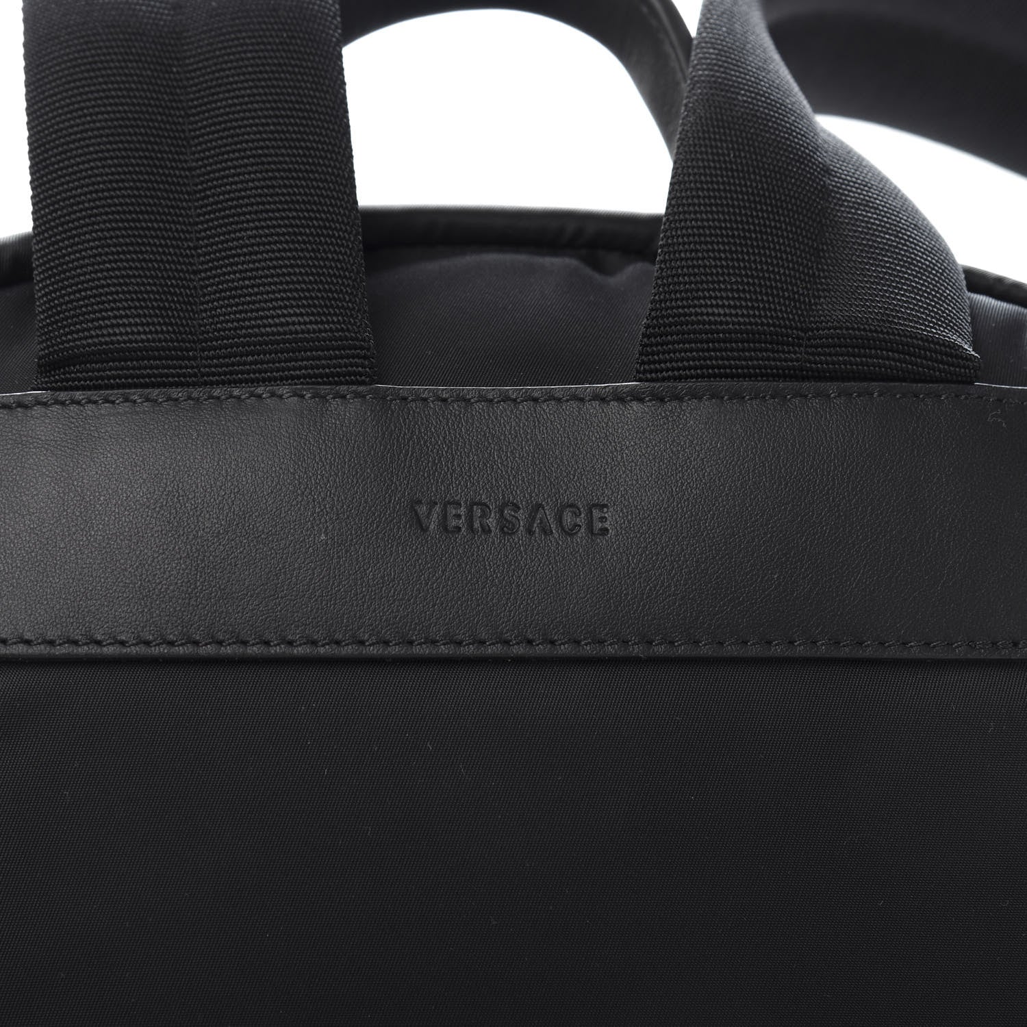 Versace Nylon Palazzo Medusa Backpack Black 8 of 9