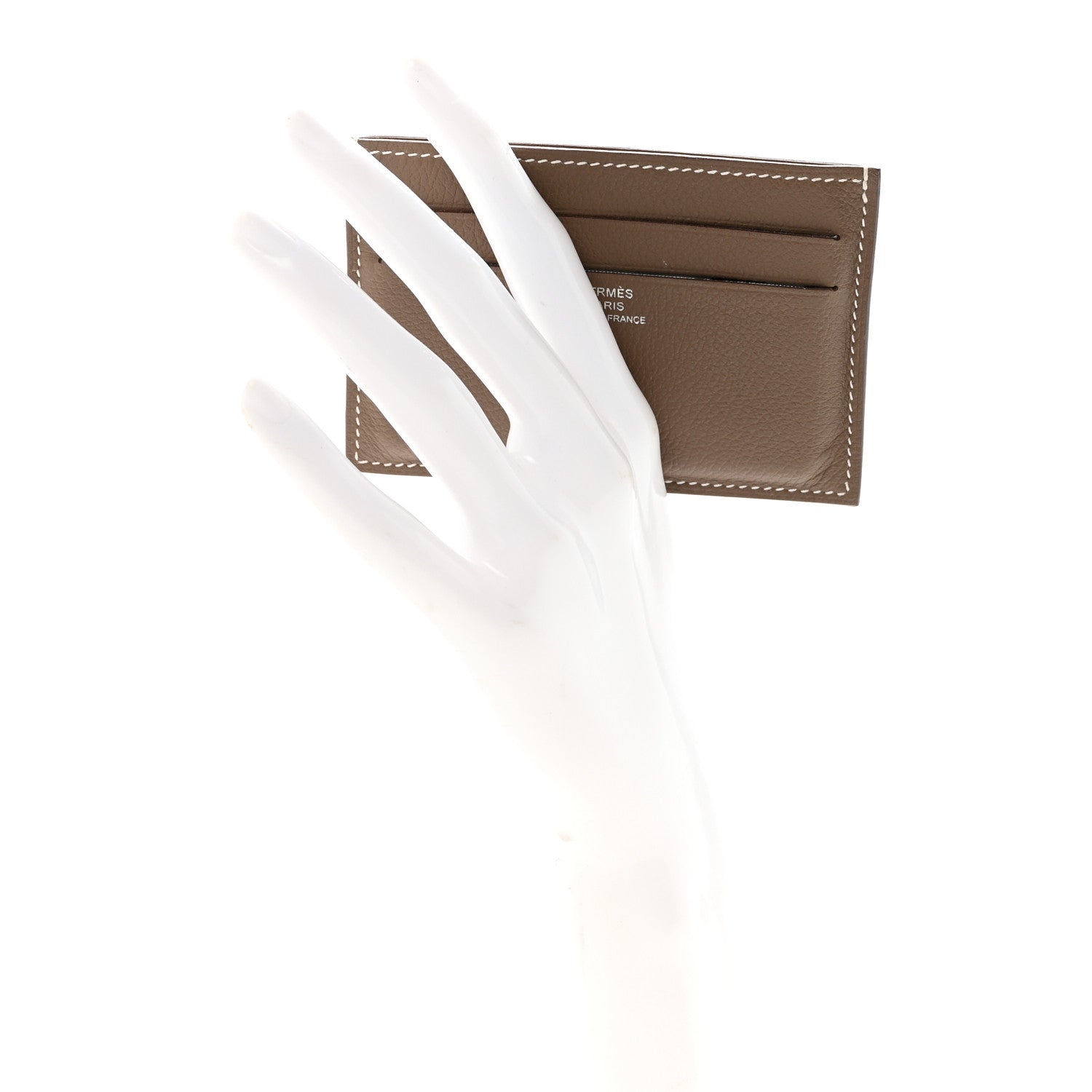Hermes Evercolor Citizen Card Holder Etoupe 2 of 6