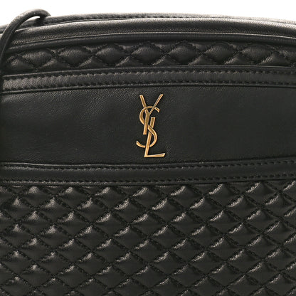 Saint Laurent Lambskin Quilted Victoire Camera Bag Black 7 of 9