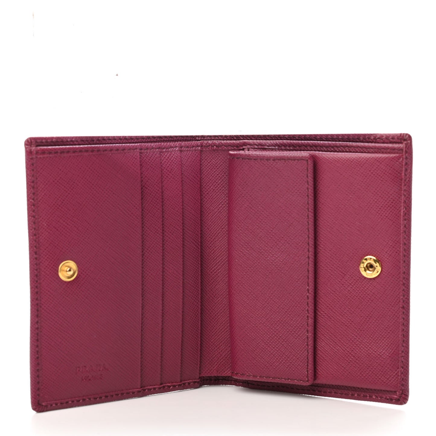 Saffiano Metal Bi-Fold Wallet Ibisco