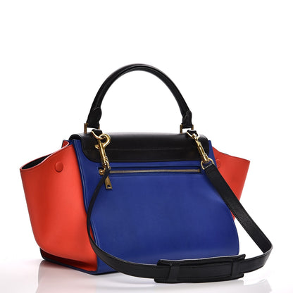 Celine Smooth Calfskin Small Tri-Color Trapeze Black 4 of 10