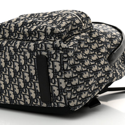 Christian Dior Oblique Calfskin Rider Backpack Beige Black 9 of 9