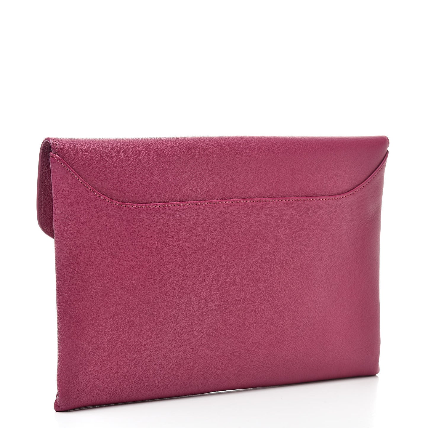 Sugar Goatskin Medium Antigona Envelope Clutch Raspberry