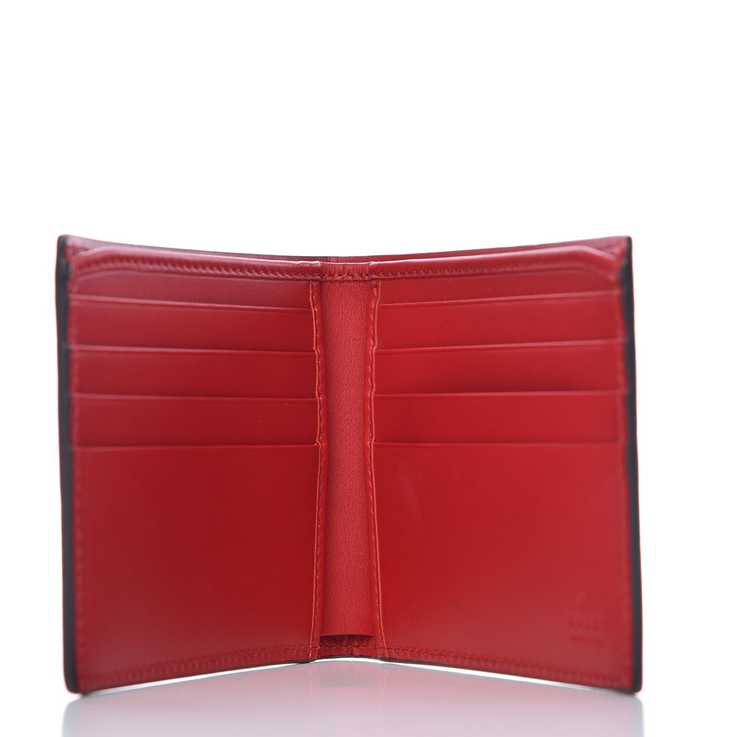 Gucci Calfskin GucciGhost Hamlet Skull Wallet Hibiscus Red 5 of 8
