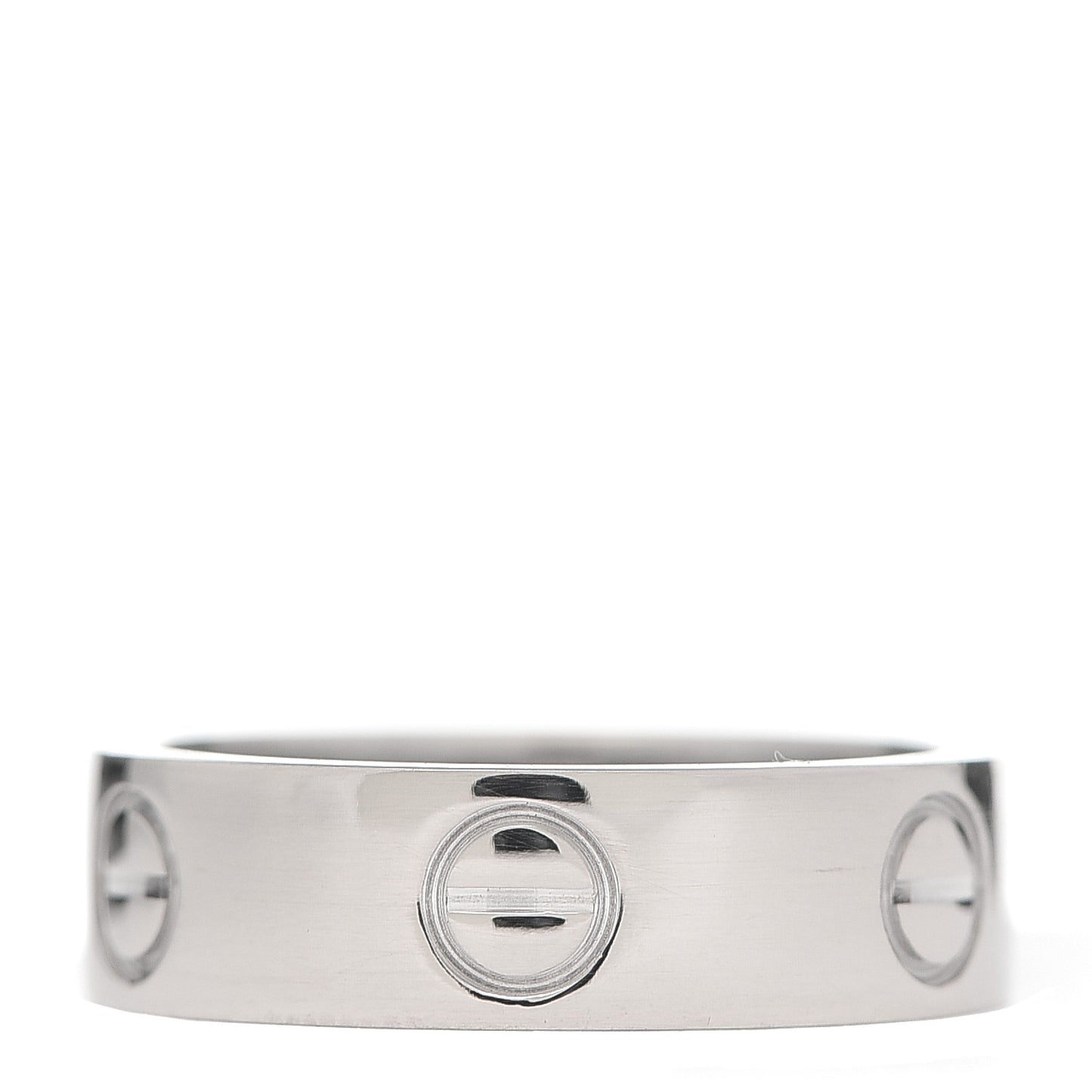 18K White Gold 5.5mm LOVE Ring 51 5.75