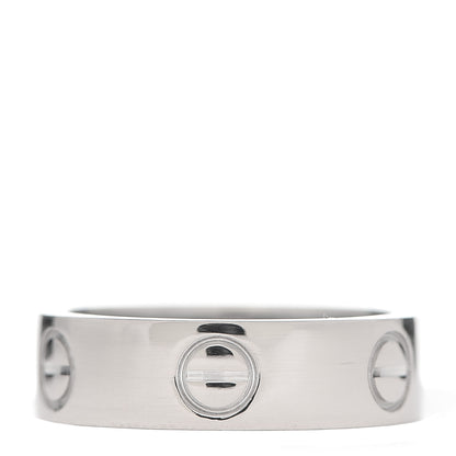 Cartier 18K White Gold 5.5mm LOVE Ring 51 5.75 3 of 4