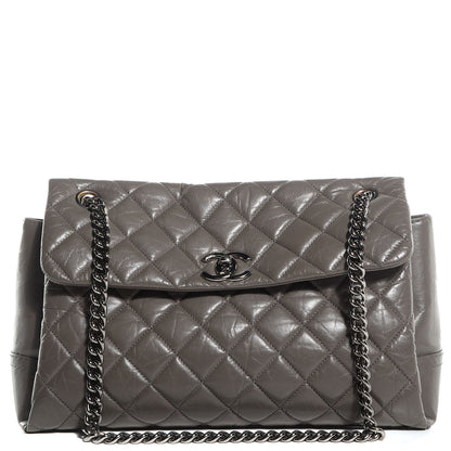 Chanel Aged Calfskin Medium Lady Pearly Flap Grey 1 of 8