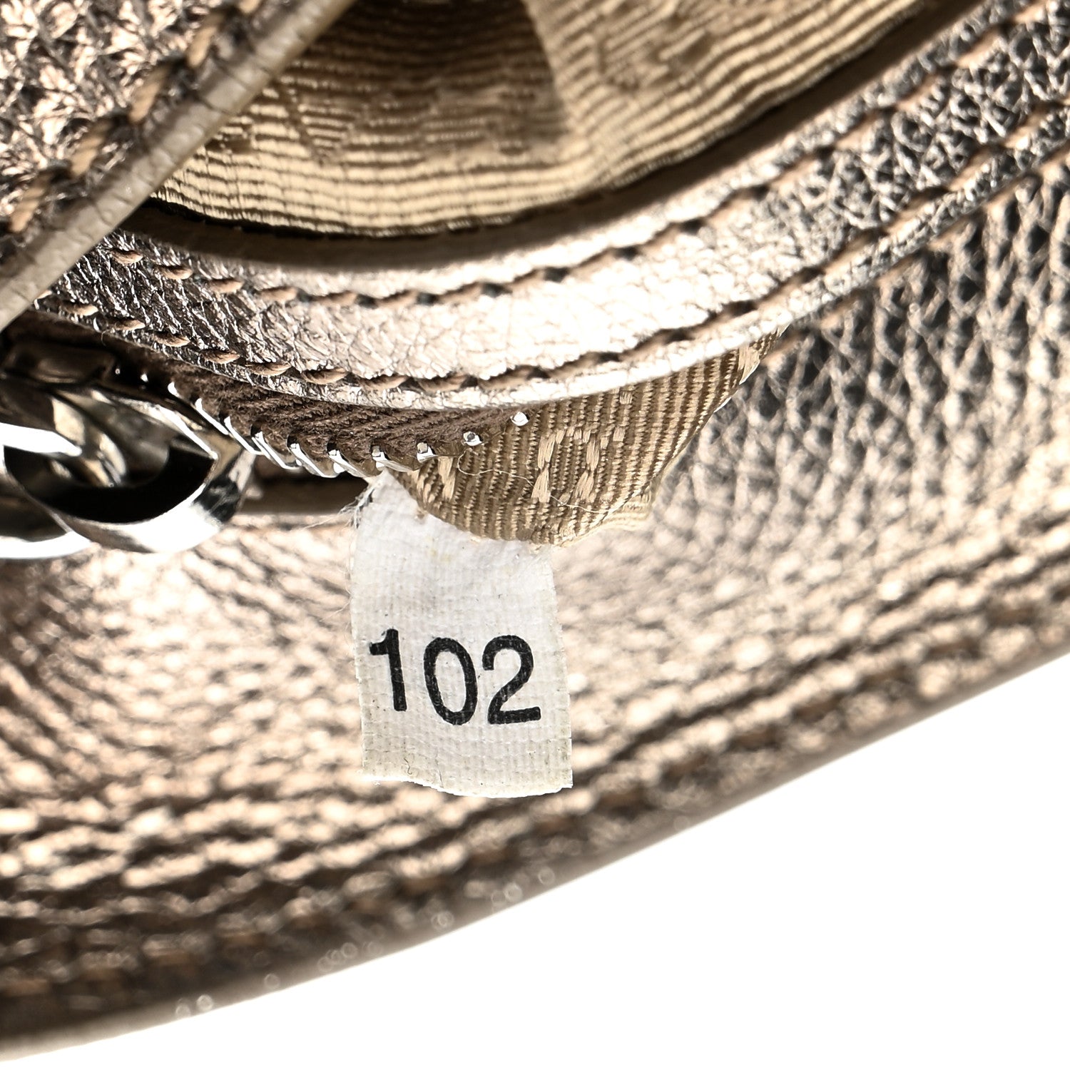 Prada Metallic Vitello Daino Pushlock Shoulder Bag Peltro 8 of 21