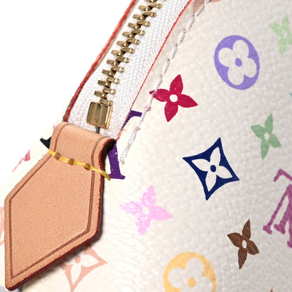 Louis Vuitton Monogram Multicolor Cosmetic Pouch White Litchi 9 of 11