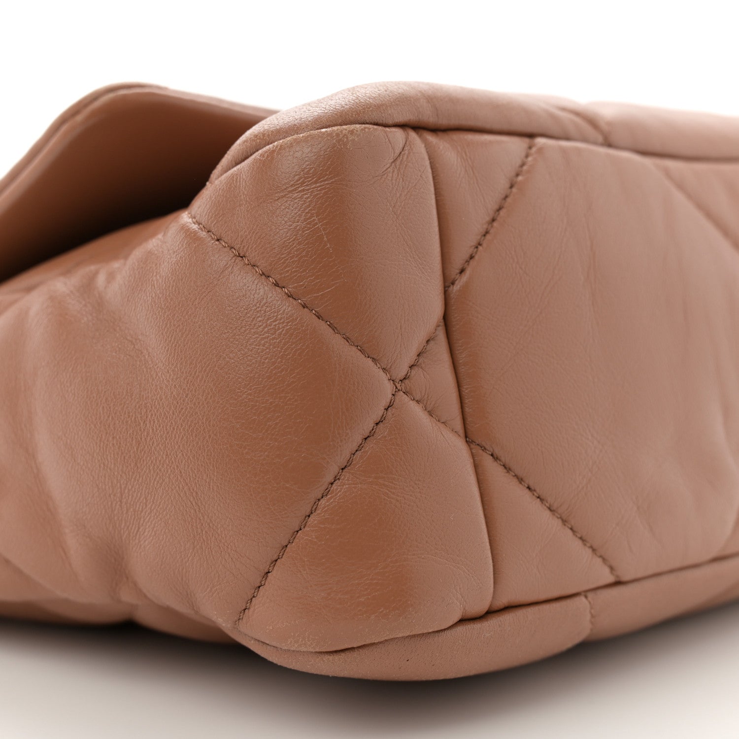 Chanel Lambskin Quilted Medium Chanel 19 Flap Brown 9 of 13