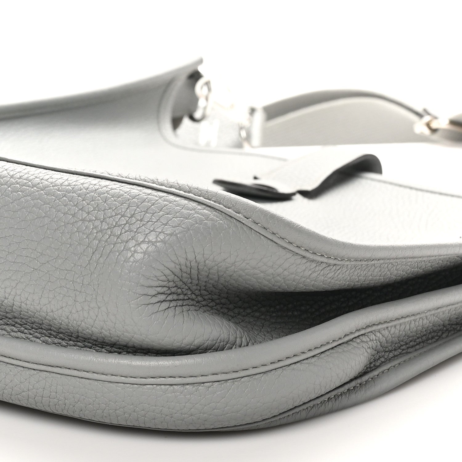 Hermes Taurillon Clemence Evelyne III GM Gris Mouette 10 of 10