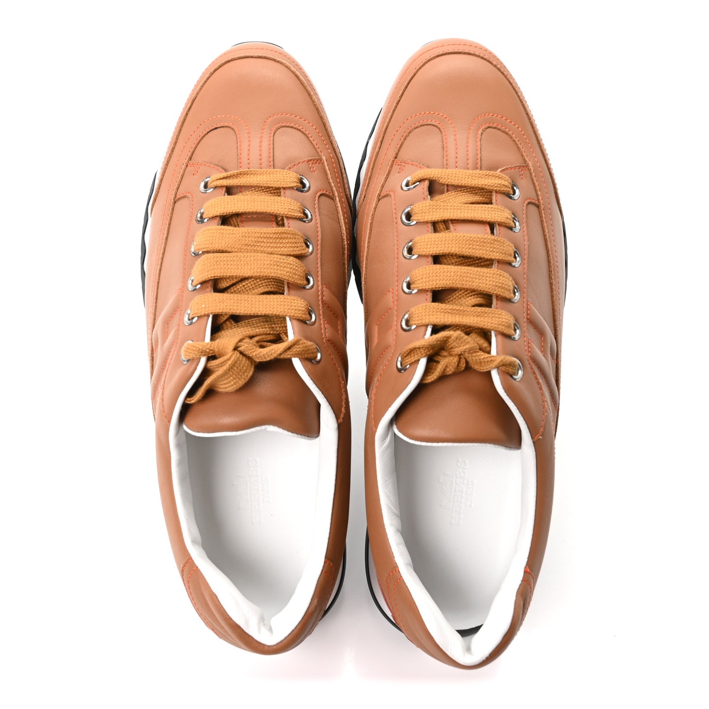 Calfskin Womens Trail Sneakers 39 Naturel