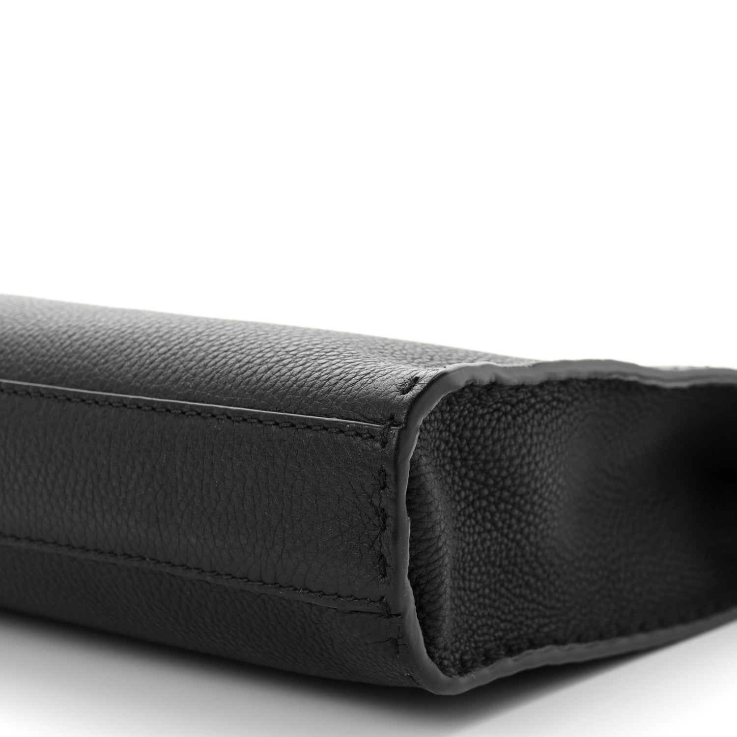 Fendi Cuoio Romano Selleria Crocodile Embossed Calfskin Monster Eyes Large Peekaboo Iconic Fit Satchel Black Sunflower 11 of 11