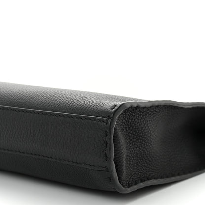 Fendi Cuoio Romano Selleria Crocodile Embossed Calfskin Monster Eyes Large Peekaboo Iconic Fit Satchel Black Sunflower 11 of 11