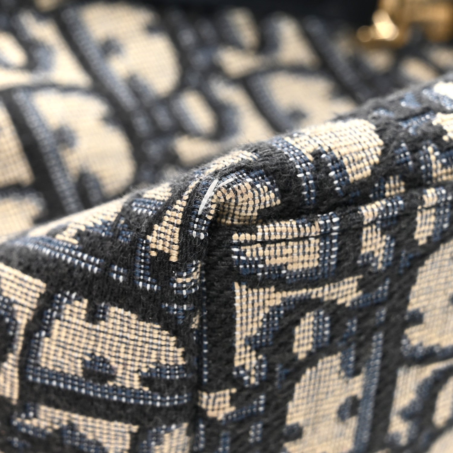 Christian Dior Oblique Medium Diortravel Nomad Pouch Blue 15 of 15