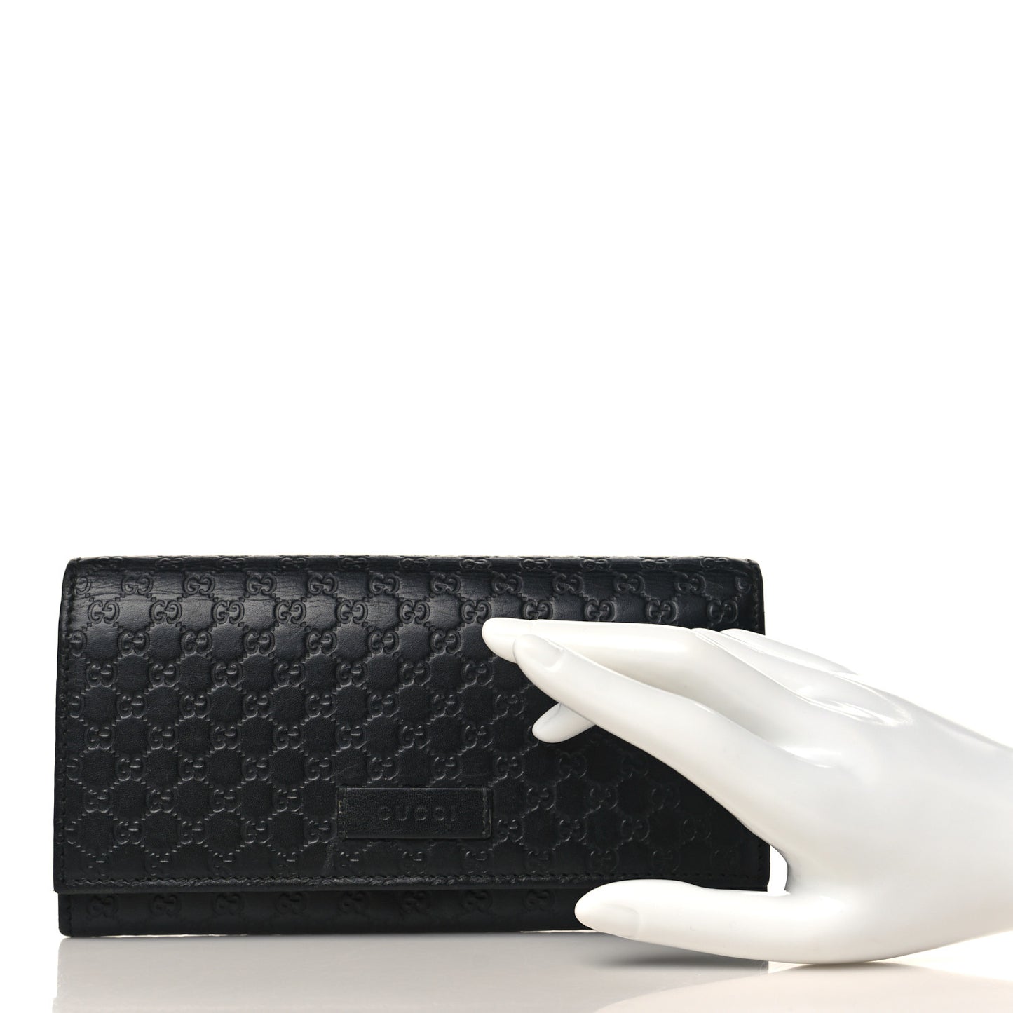Soft Microguccissima Continental Wallet Black