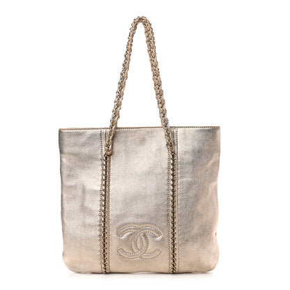 Chanel Metallic Goatskin Luxe Ligne Tote Gold 1 of 16