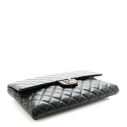 Chanel Caviar Quilted Flap Clutch Black 4 of 7