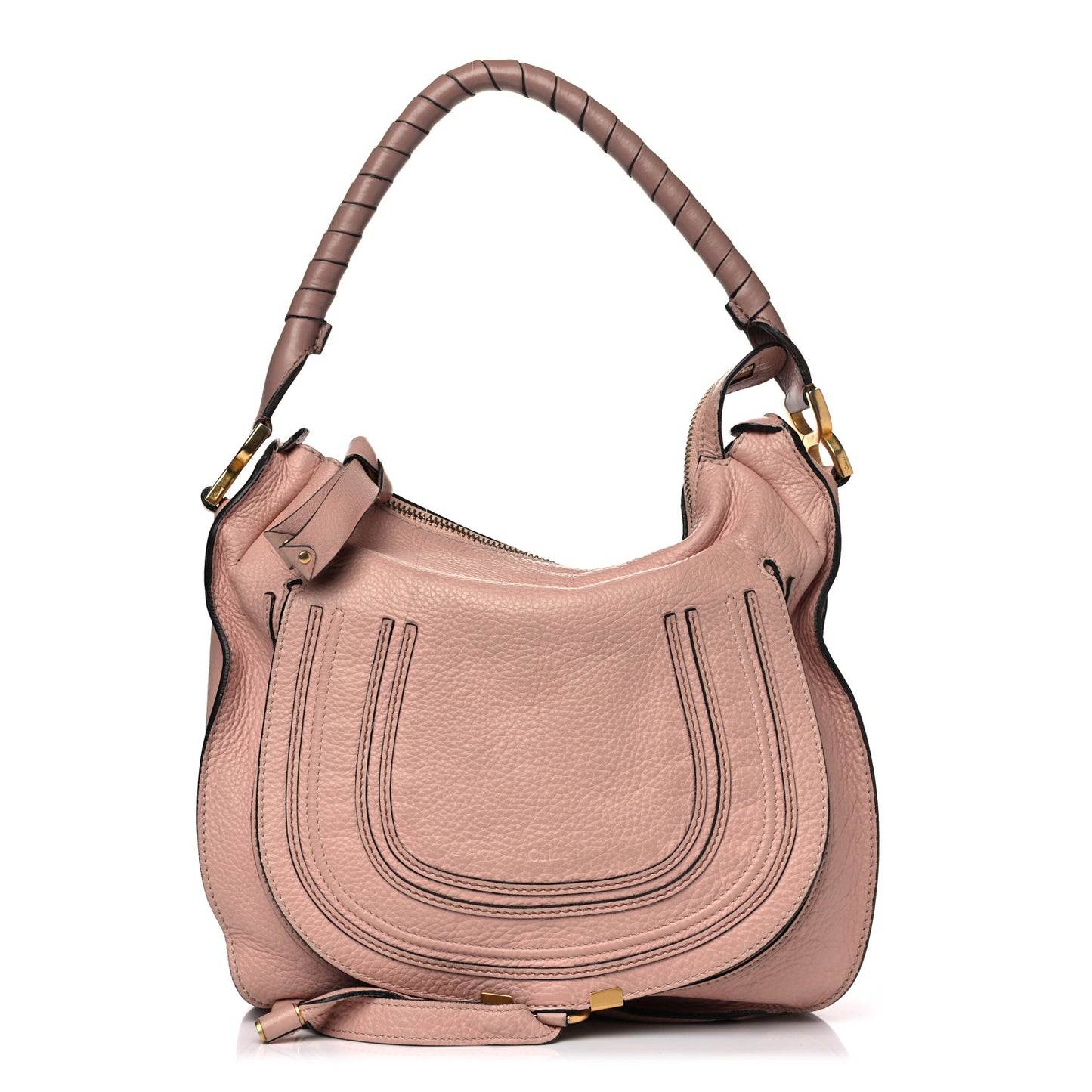 Calfskin Medium Marcie Hobo Blush Nude