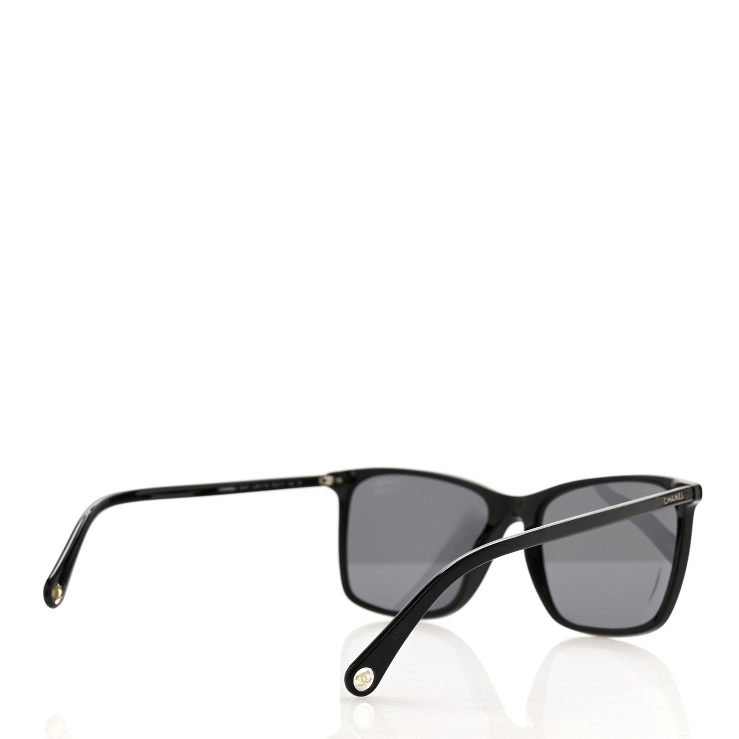 Acetate Polarized Square Sunglasses 5447 Black