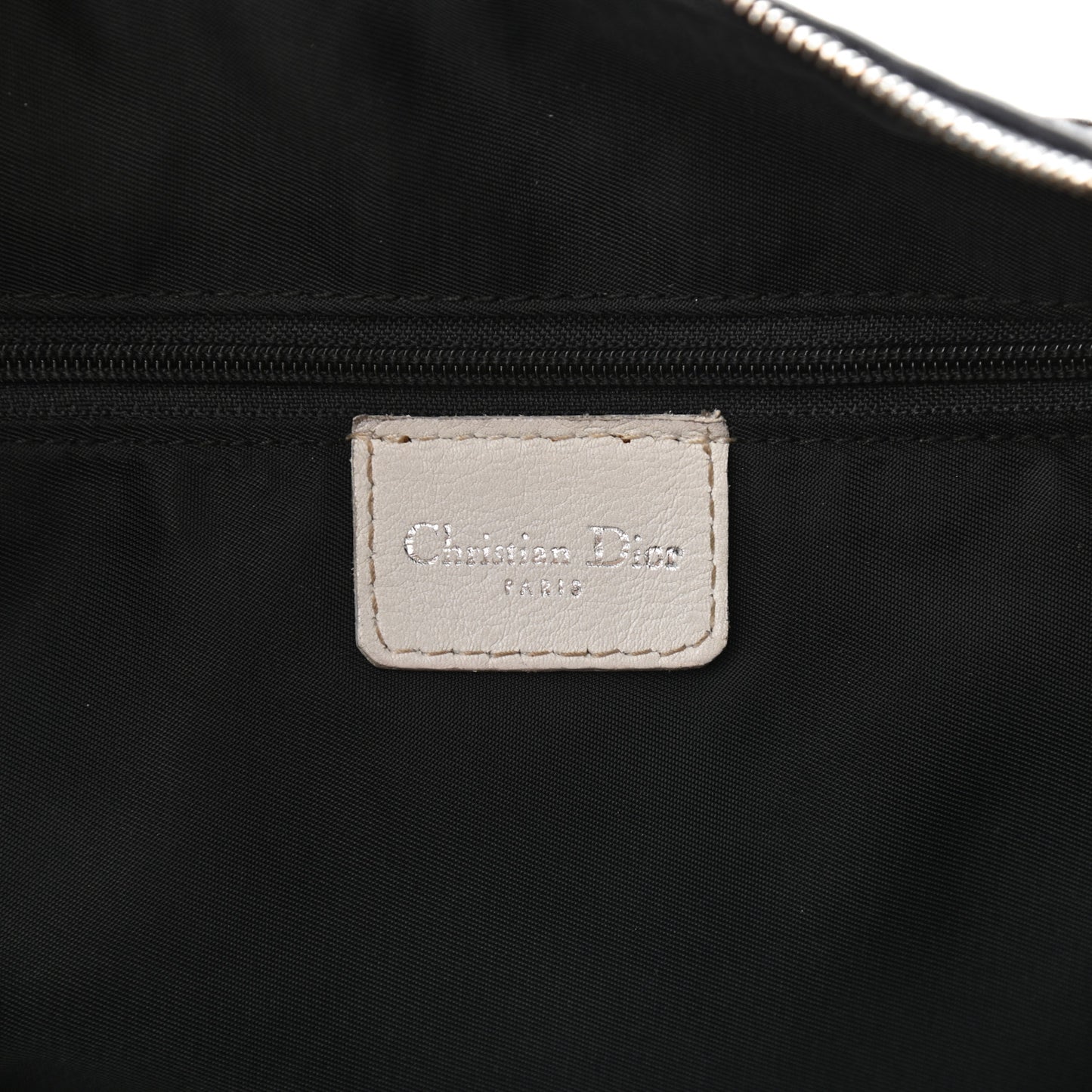 Leather Perforated Hobo Black
