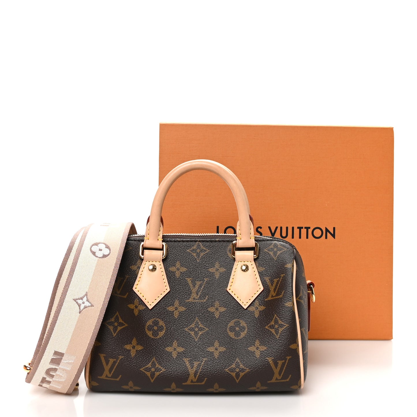 Monogram Speedy Bandouliere 20 Beige
