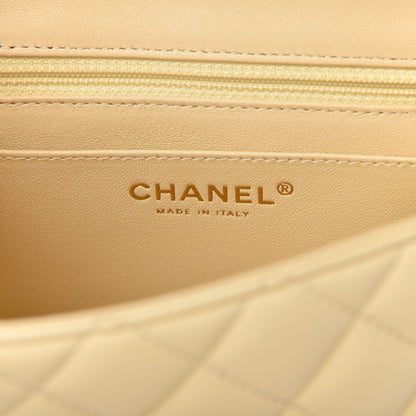 Chanel Lambskin Quilted Mini Square Flap Light Yellow 8 of 11