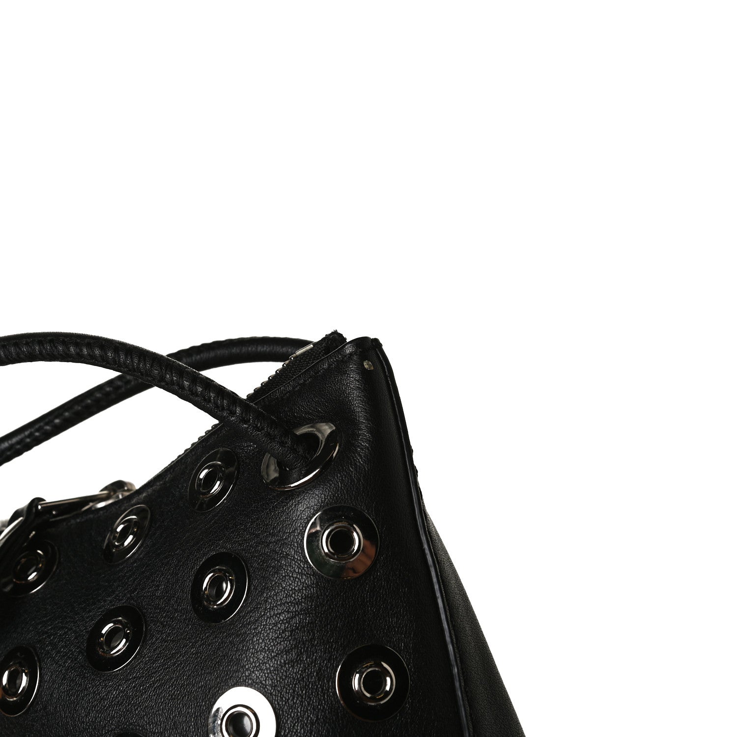 Burberry Calfskin Medium Eyelet Hobo Black 17 of 18