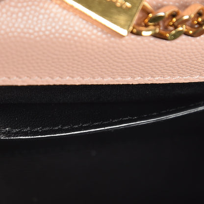 Saint Laurent Grain De Poudre Small Monogram Kate Satchel Pale Blush 8 of 8