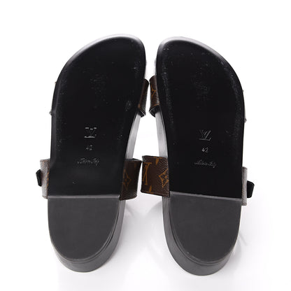 Louis Vuitton Monogram Bom Dia Mule Sandals 42 Black 5 of 8