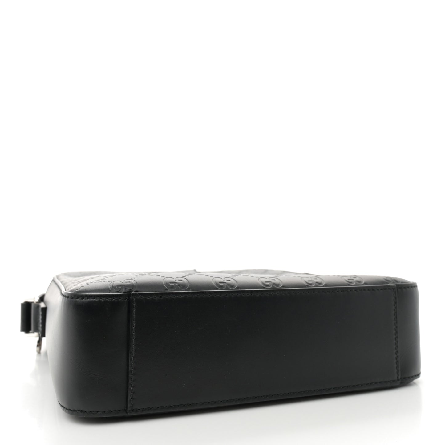 Guccissima Signature Medium Flat Messenger Bag Black