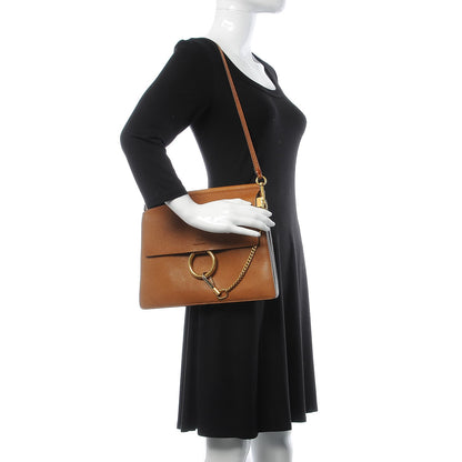 Chloe Goatskin Medium Faye Shoulder Bag Caramel 2 of 7