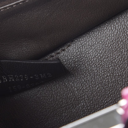 Fendi Vitello Dolce Shiny Nappa Petite 3Jours Tote Magenta Carbone 8 of 16