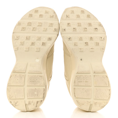 Gucci Calfskin Logo Womens Rhyton Sneakers 40 Ivory 5 of 12