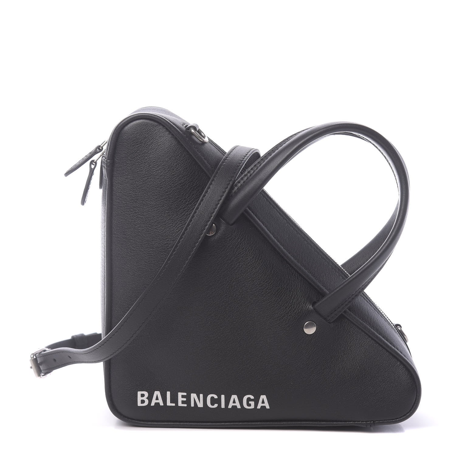 Balenciaga Calfskin XS Triangle Duffle Black 1 of 10