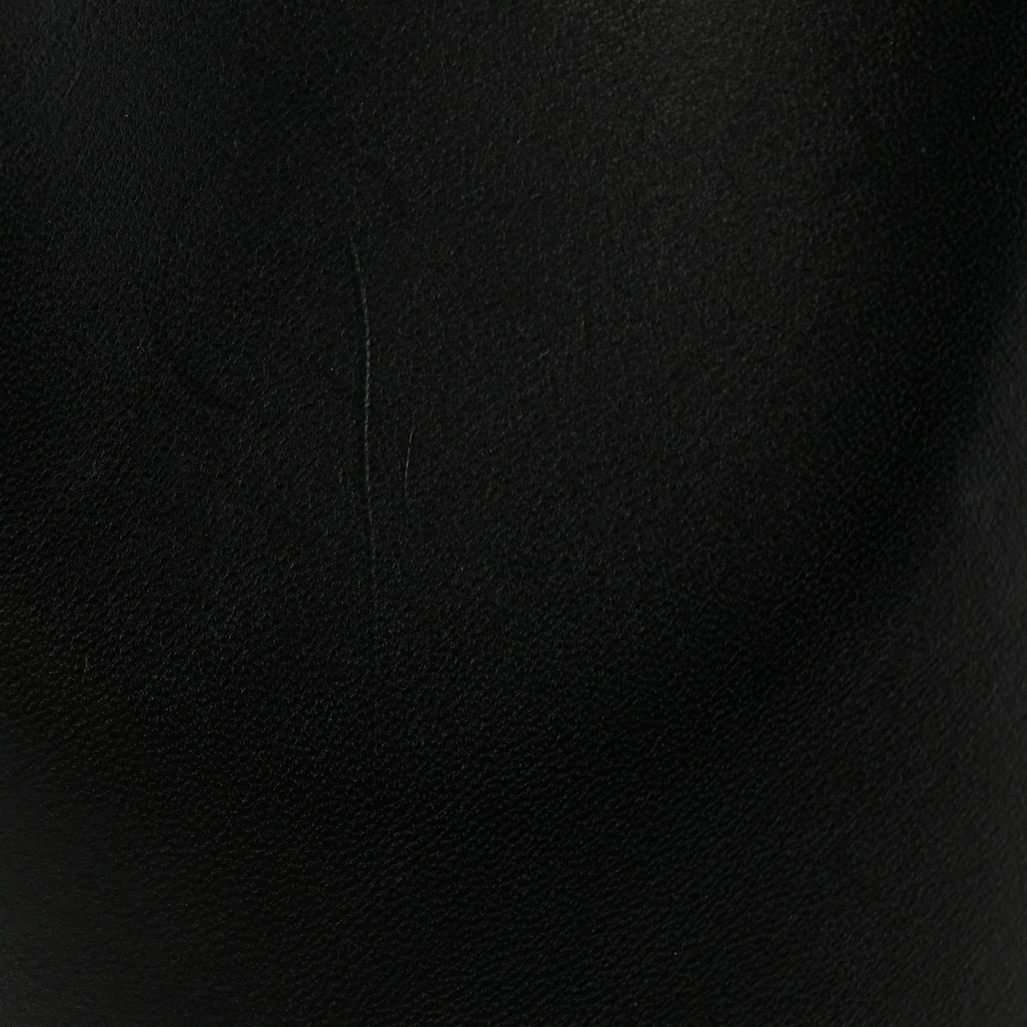 Calfskin Mini Bucket Bag Black Flamma