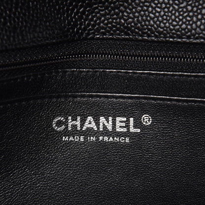Chanel Caviar Quilted Jumbo Single Flap Black 8 of 10