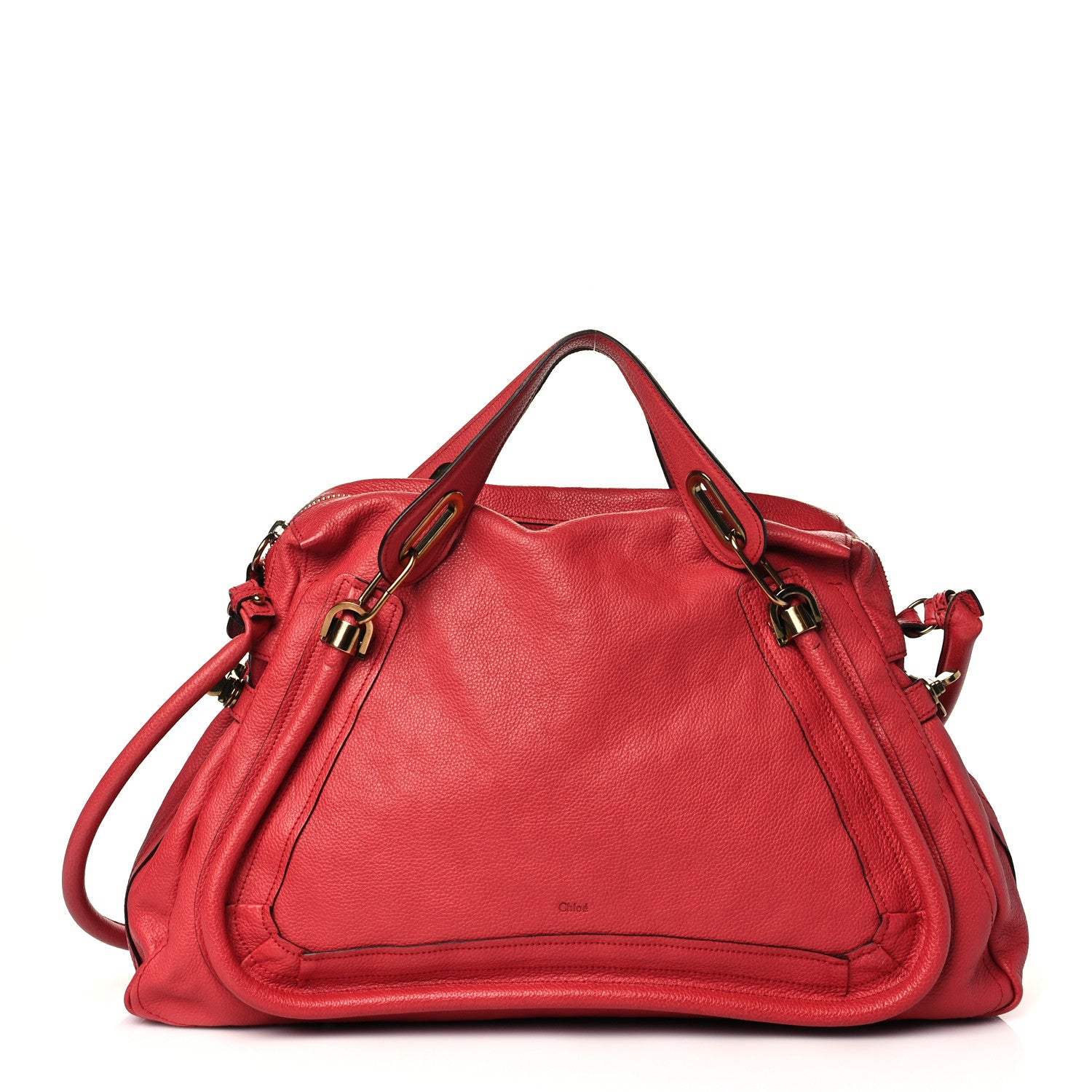 Chloe Calfskin Large Paraty Red 1 of 8