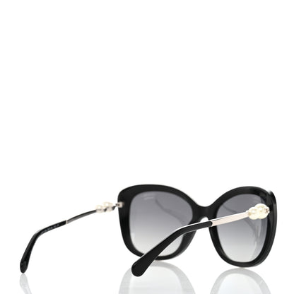 Chanel Acetate Polarized Butterfly Winter Pearl Sunglasses 5339-H-A Black 4 of 8