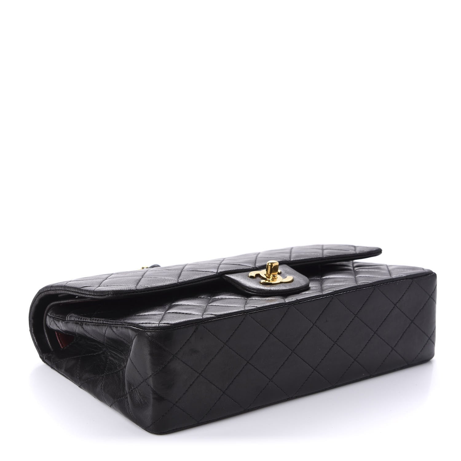 Chanel Lambskin Quilted Medium Double Flap Black 4 of 11